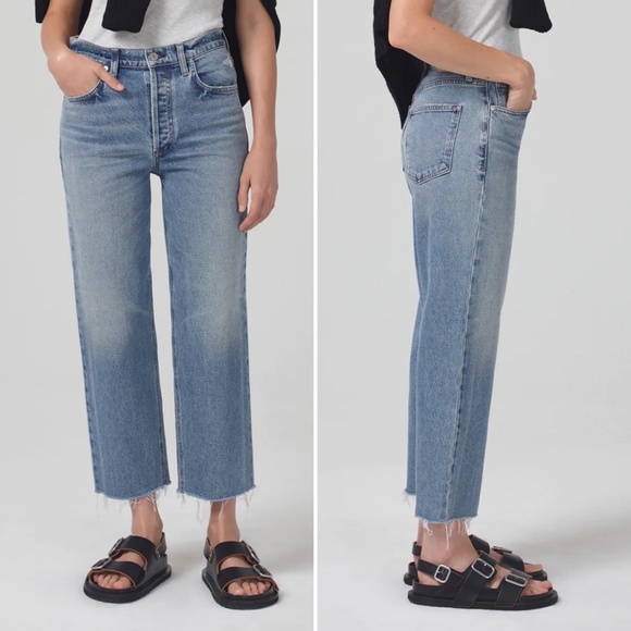 ✨NWT✨ CITIZENS OF HUMANITY Florence Wide Straight Jean in Totem Sz 31 - Picture 4 of 6